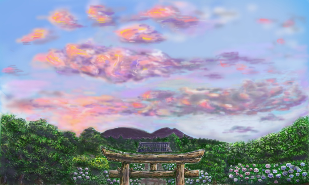 夕焼け闇と光